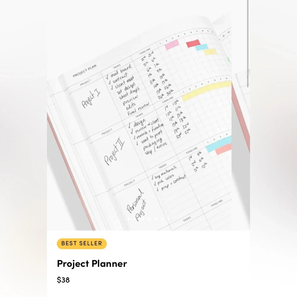 NWOT Poketo project planner for any year in mint - Picture 7 of 9